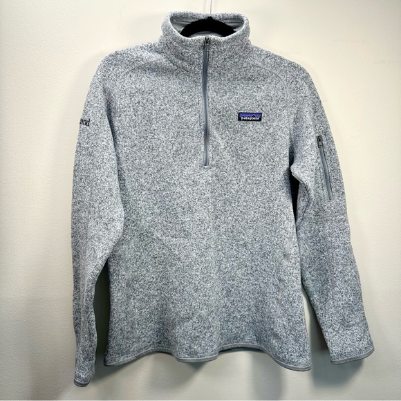 Patagonia Tops - Patagonia Women’s Better Sweater Quarter Zip Fleece Light, Gray Heather, Large
